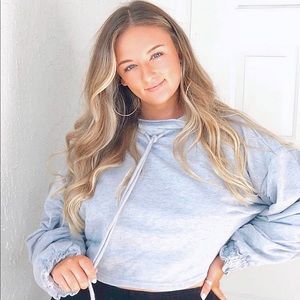 mock neck sweatshirt